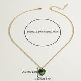 Matilde Emerald Heart Necklace