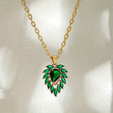 Matilde Emerald Heart Necklace