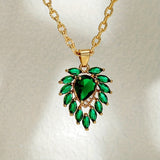 Matilde Emerald Heart Necklace